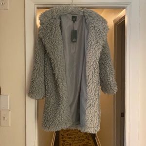 Blue Wild Fable fluffy coat